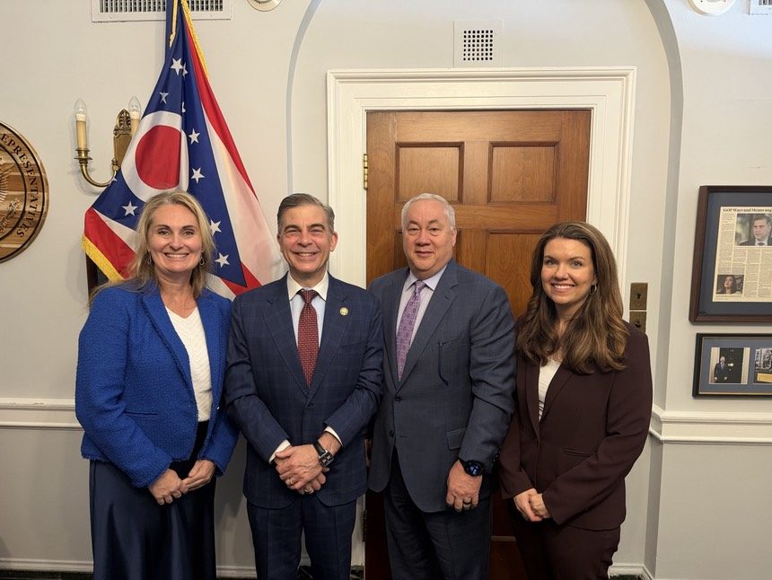 Anne Basham with colleagues in a congressional office